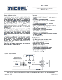 Click here to download MIC2560-0YWM Datasheet