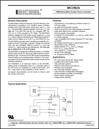 Click here to download MIC2562A-1BTS Datasheet