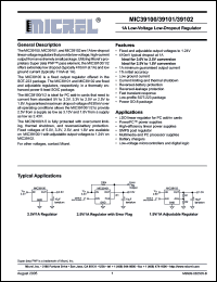 Click here to download MIC39100-5.0WS Datasheet