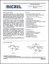 Click here to download MIC39151-1.8WU Datasheet