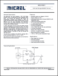 Click here to download MIC4100YM Datasheet