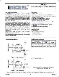 Click here to download MIC5011YN Datasheet