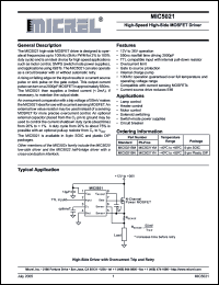 Click here to download MIC5021YM Datasheet