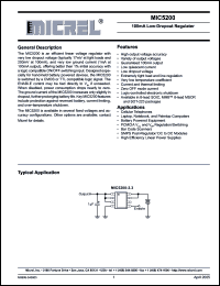 Click here to download MIC5200-5.0YS Datasheet