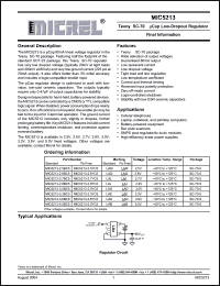 Click here to download MIC5213-5.0BC5 Datasheet