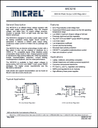 Click here to download MIC5216-2.5BMM Datasheet