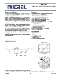 Click here to download MIC5305YML Datasheet