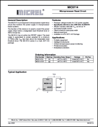 Click here to download MIC8114TUY Datasheet