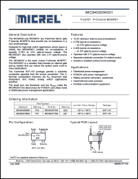 Click here to download MIC94030YM4 Datasheet