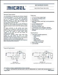Click here to download MIC94060YMT Datasheet