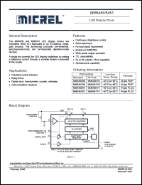 Click here to download MM5450YV Datasheet
