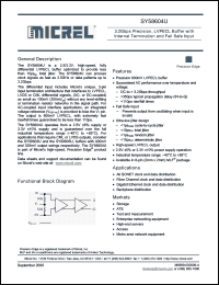 Click here to download SY58604UMGTR Datasheet