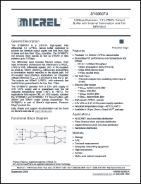 Click here to download SY58607UMGTR Datasheet