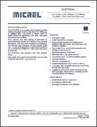 Click here to download SY87700ALZG Datasheet