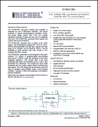 Click here to download SY88313BLMGTR Datasheet