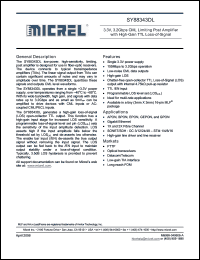 Click here to download SY88343DLMGTR Datasheet