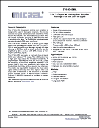 Click here to download SY88343BL Datasheet