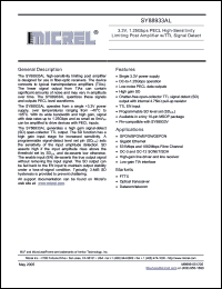 Click here to download SY88933ALKI Datasheet