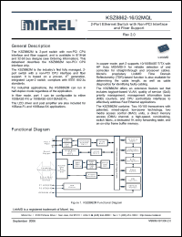 Click here to download KSZ8862-16MQL Datasheet