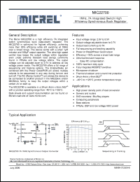 Click here to download MIC22700 Datasheet