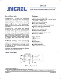 Click here to download MIC5330-SPYML Datasheet