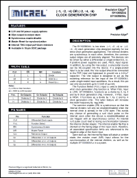 Click here to download SY100S834LZGTR Datasheet