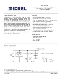 Click here to download MIC5325-1.5YMT Datasheet