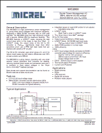 Click here to download MIC2800-33YML Datasheet