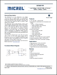 Click here to download SY54011RMG Datasheet