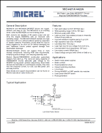 Click here to download MIC4421ABM Datasheet