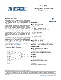 Click here to download SY54017AR Datasheet