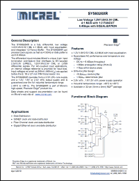 Click here to download SY56028XR Datasheet