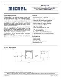 Click here to download MIC5368-3.3YMT Datasheet