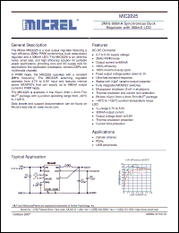 Click here to download MIC2225-GFYMT Datasheet