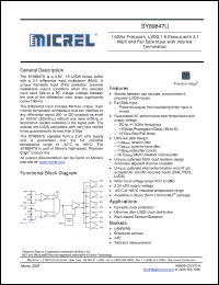 Click here to download SY89847UMG Datasheet