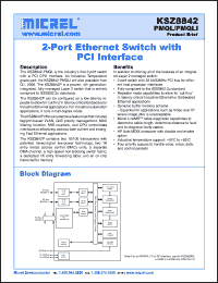 Click here to download KSZ8842P Datasheet