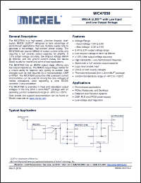 Click here to download MIC47050 Datasheet