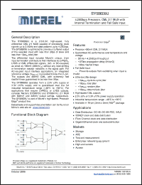 Click here to download SY58609UMG Datasheet