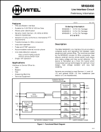 Click here to download MH88400 Datasheet