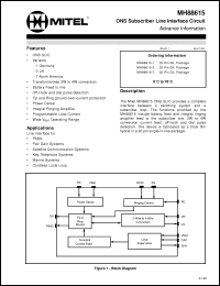 Click here to download MH88615 Datasheet