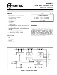 Click here to download MH88631 Datasheet