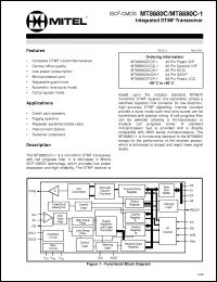 Click here to download MT8880CC-1 Datasheet