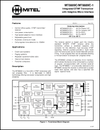 Click here to download MT8889CC-1 Datasheet