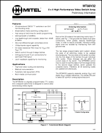Click here to download MT88V32 Datasheet