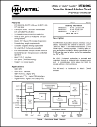 Click here to download MT8930 Datasheet