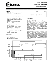Click here to download MT9126 Datasheet