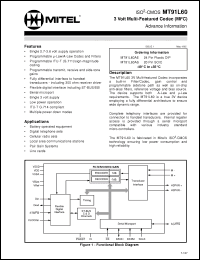 Click here to download MT91L60 Datasheet