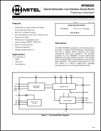 Click here to download MH88500 Datasheet