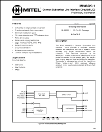 Click here to download MH88520-1 Datasheet