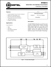 Click here to download MH88610 Datasheet